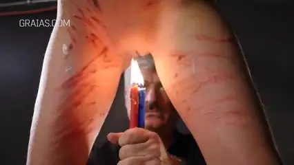Pain Torture Blood Xxx - Bound slut got her pussy tortured with candle wax BDSM - BDSM.one